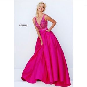 Sherri Hill Pink Prom Dress